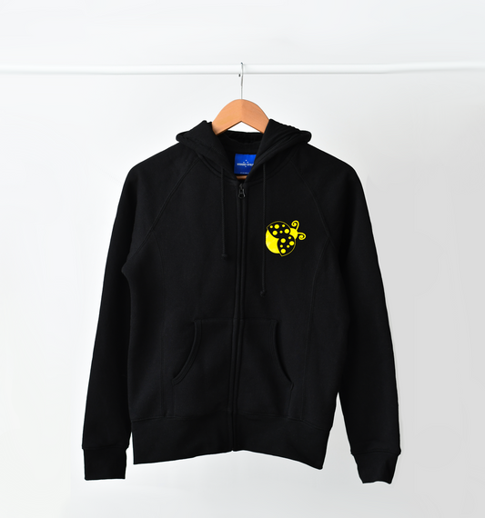 Adults Yellow Ladybugs Zip Up Branded Hoodie