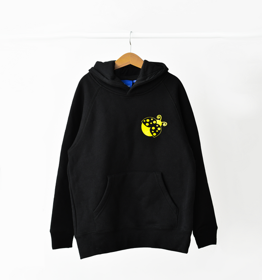 Kids Yellow Ladybugs Branded Hoodie