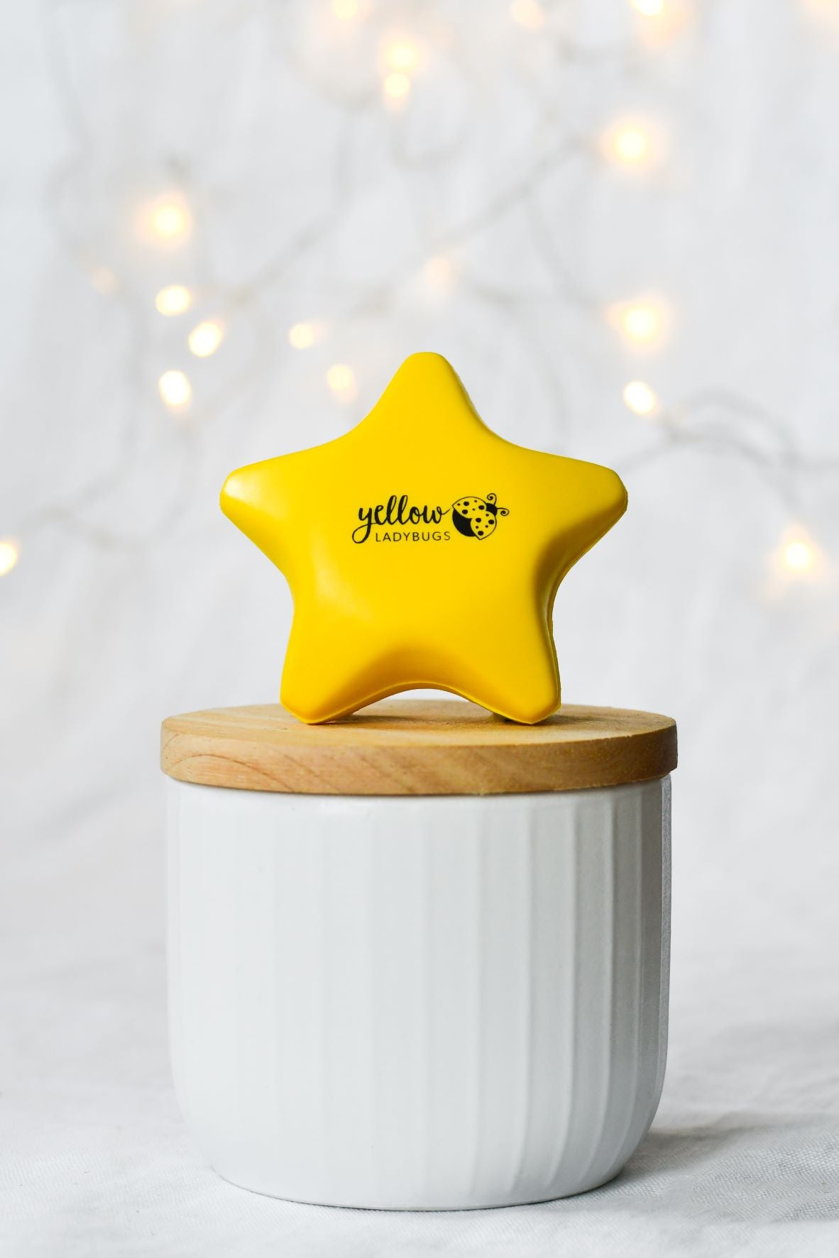 Yellow Ladybugs Squishy Star