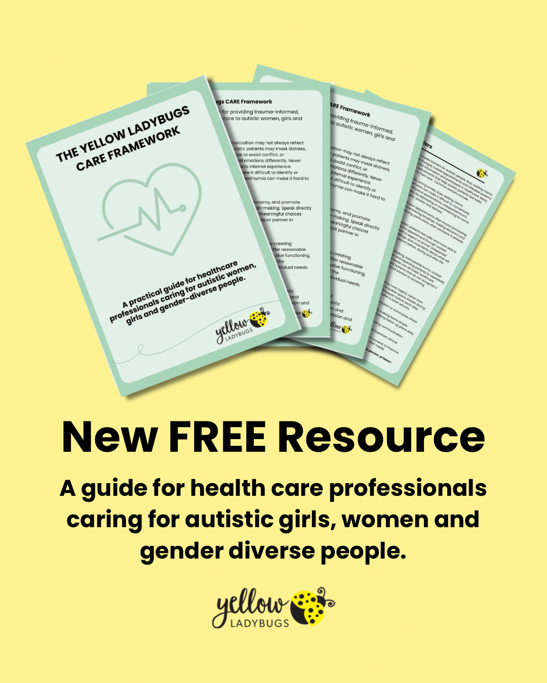 The Yellow Ladybugs CARE Framework: A Guide for Healthcare Professionals Caring for Autistic Women, Girls and Gender-Diverse People