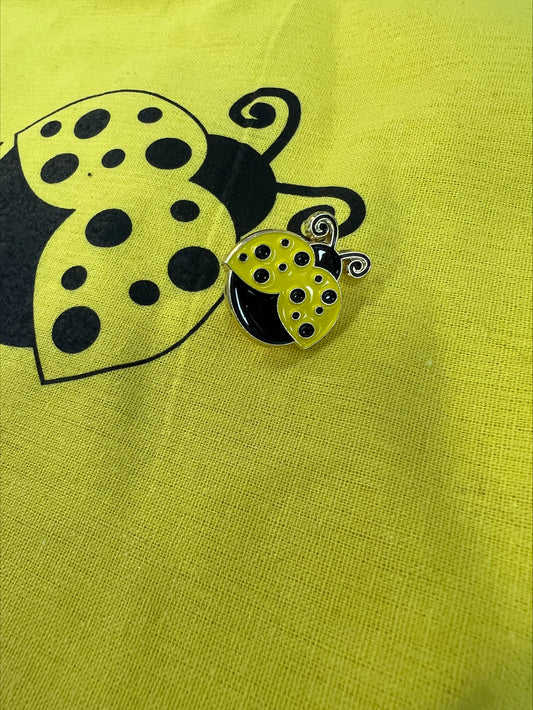 Yellow Ladybug Pin