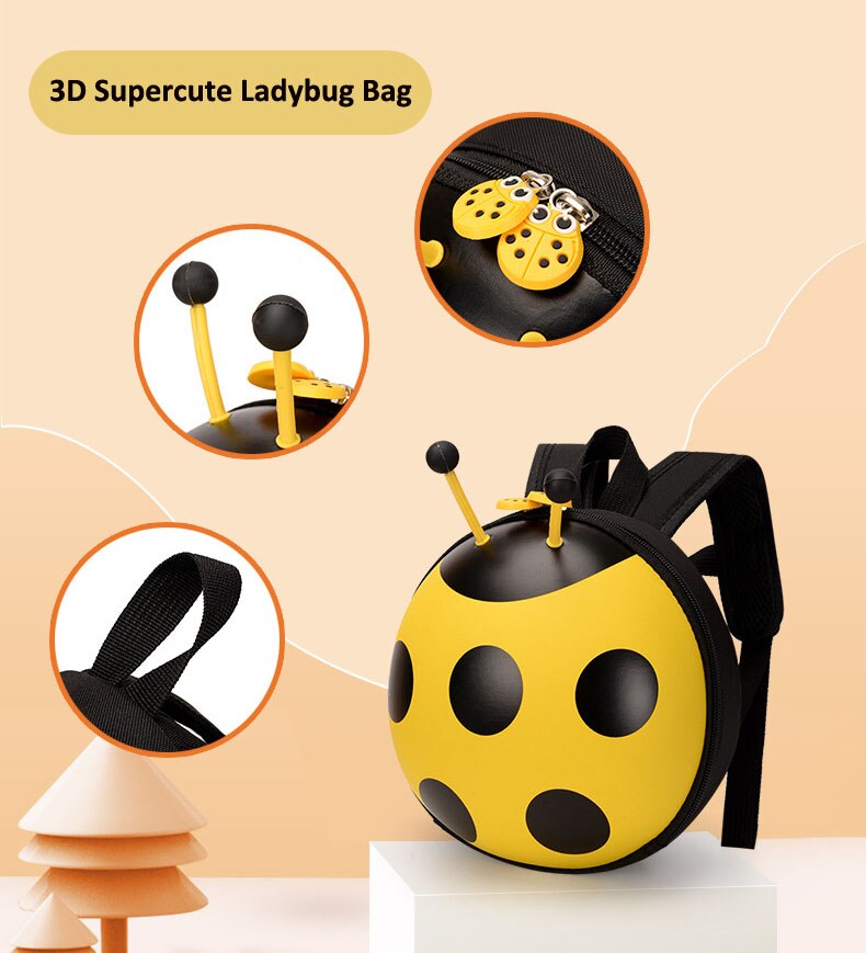 Yellow Ladybug Backpack