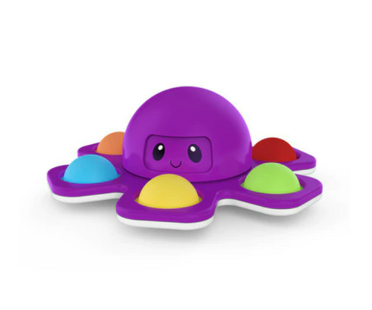 Face-Changing Octopus Pop-It Fidget Spinner