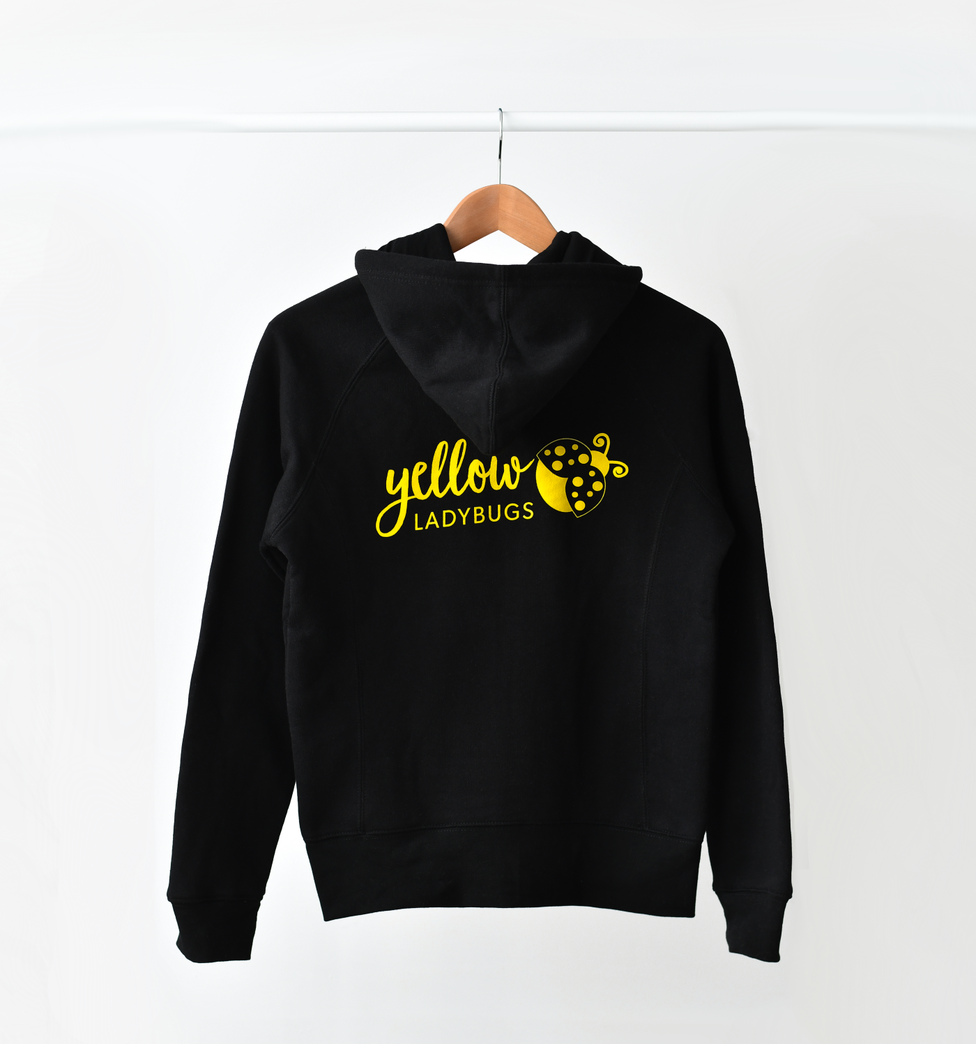 Adults Yellow Ladybug Branded Hoodie