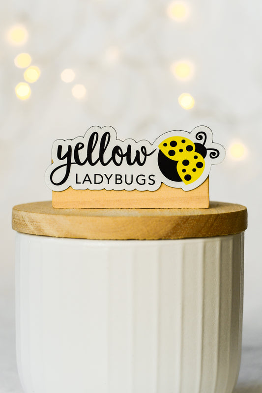 Yellow Ladybugs Magnet - small/medium