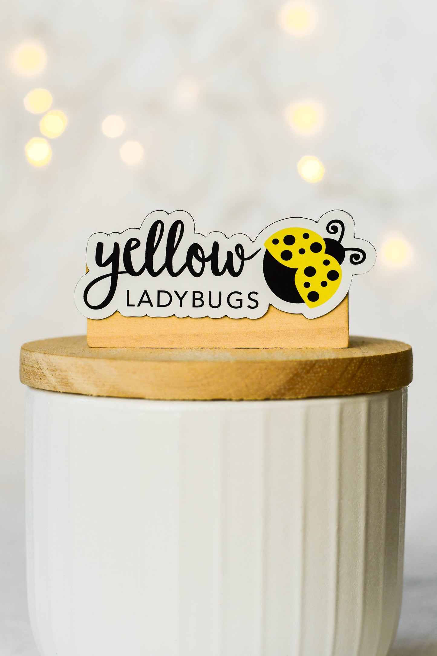 Yellow Ladybugs Magnet - small/medium