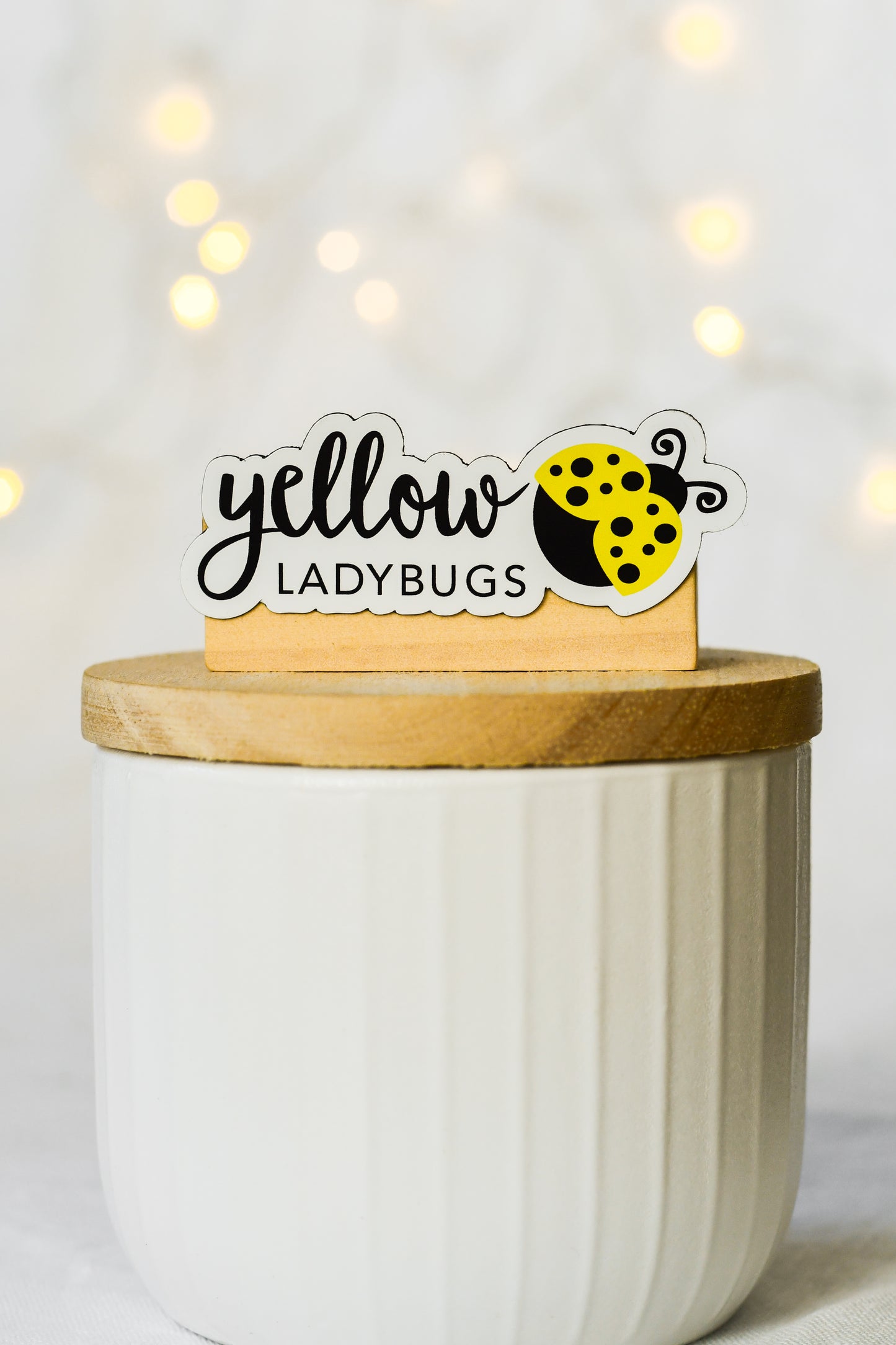 Yellow Ladybugs Magnet - small/medium