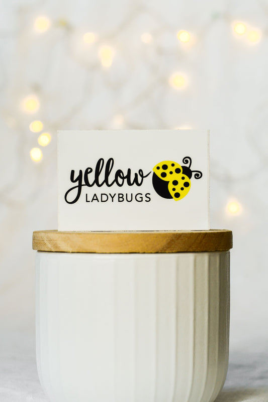 Signature Yellow Ladybugs Logo Vinyl Sticker